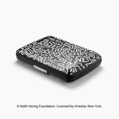 Porte feuille alu Keith Haring Black & White