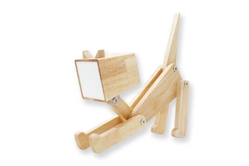 Lampe chat en bois "Nala"