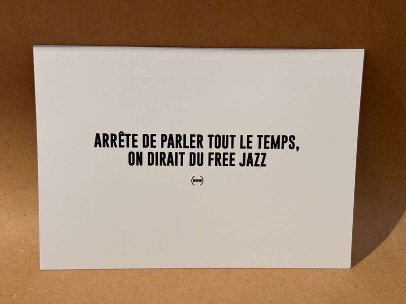 Carte postale Particules - FREE JAZZ