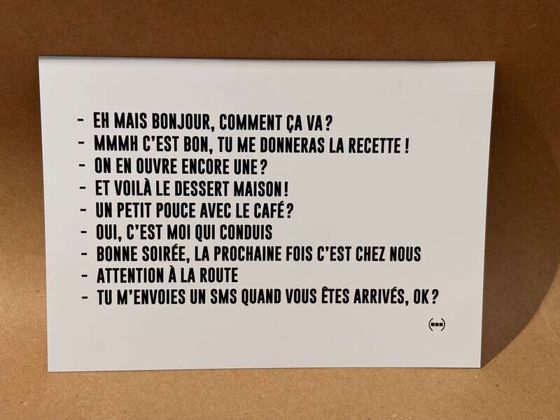 Carte postale Particules - CONVERSATION