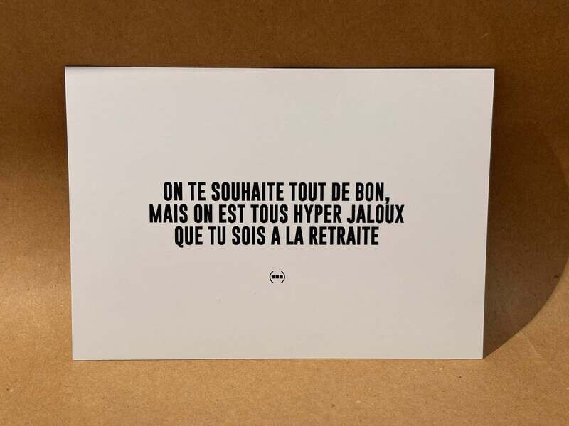 Carte postale Particules -  On te souhaite tout de bon / Retraite