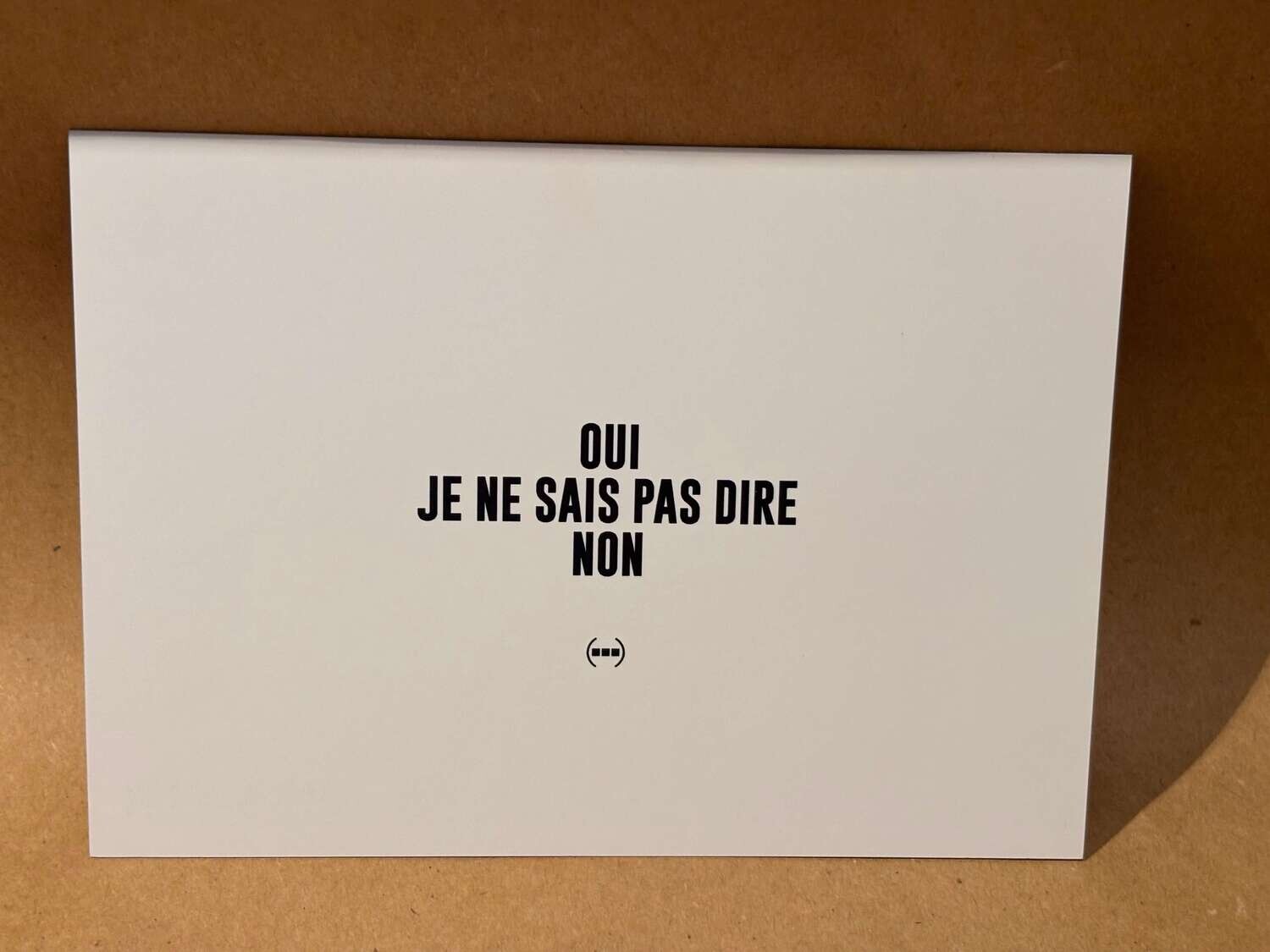 Carte postale Particules - Oui je ne sais pas dire non