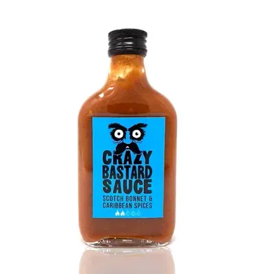 Crazy Bastard Sauce - Scotch Bonnet & Caribbean Spices - 100ml