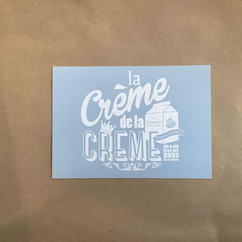 PROMO Carte postale Particules - CREME DE LA CREME