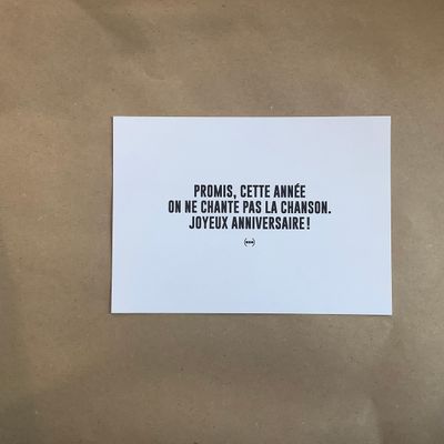 Carte postale Particules - ON NE CHANTE PAS LA CHANSON