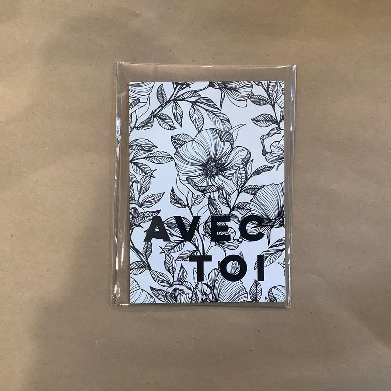 Carte de condoléances Particules - Avec toi