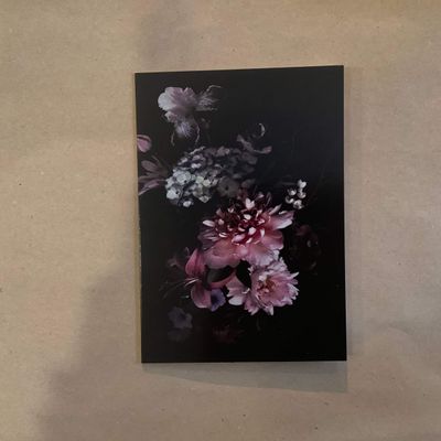Carte de voeux Particules - Condoléances / Fleurs