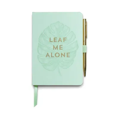 Journal avec stylo - Leaf Me Alone