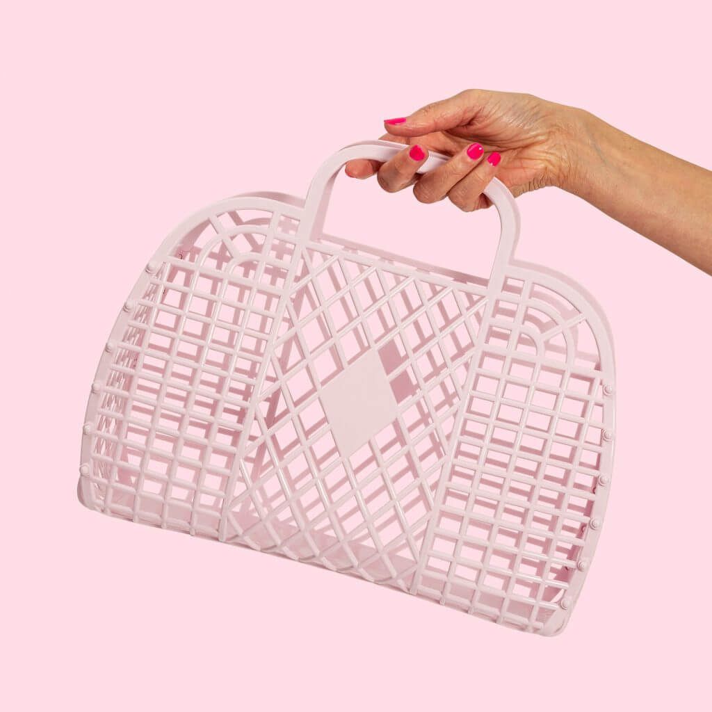 Sac Retro Basket LARGE, Choissis la couleur: Pink