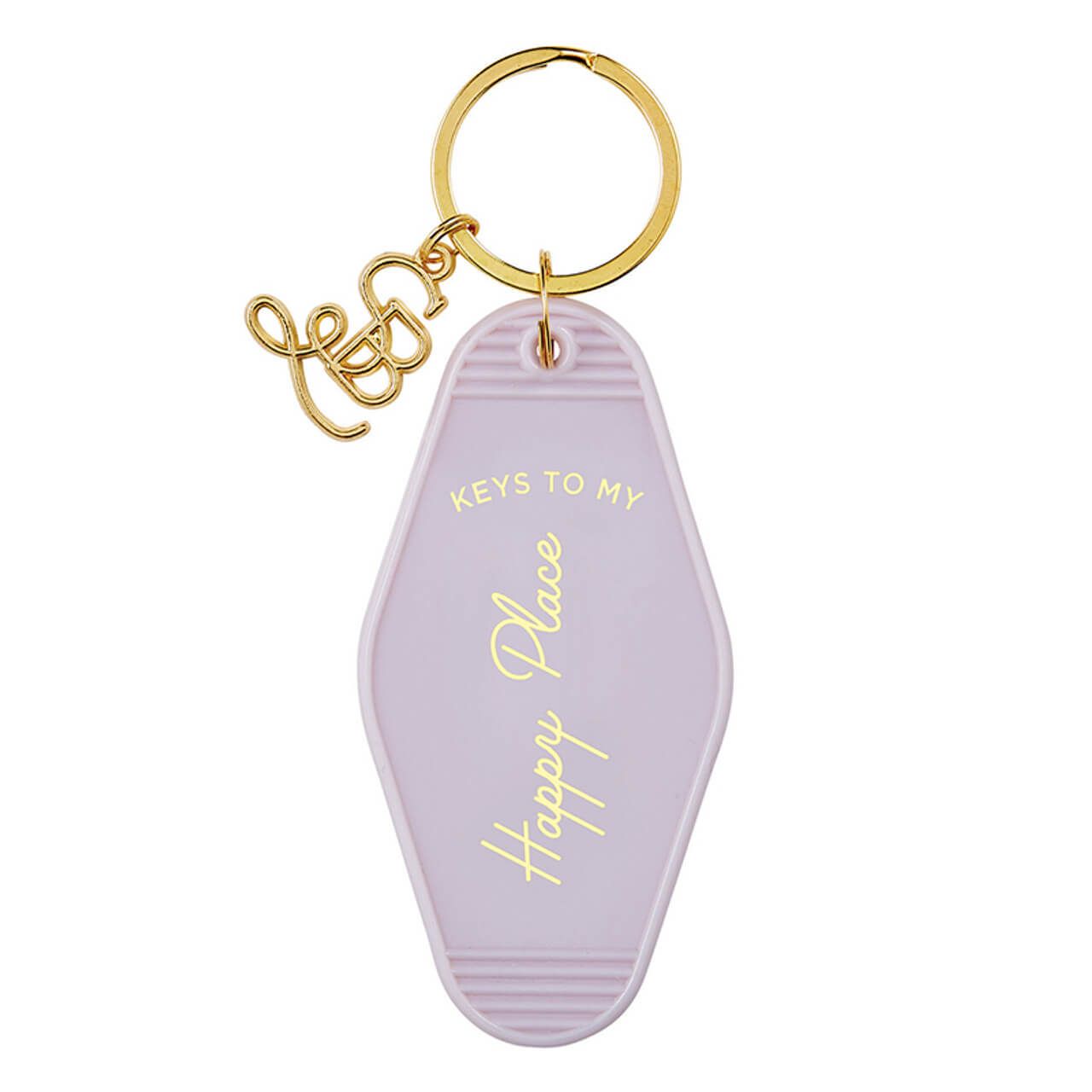 Porte-clé Motel Key Tag Happy Place