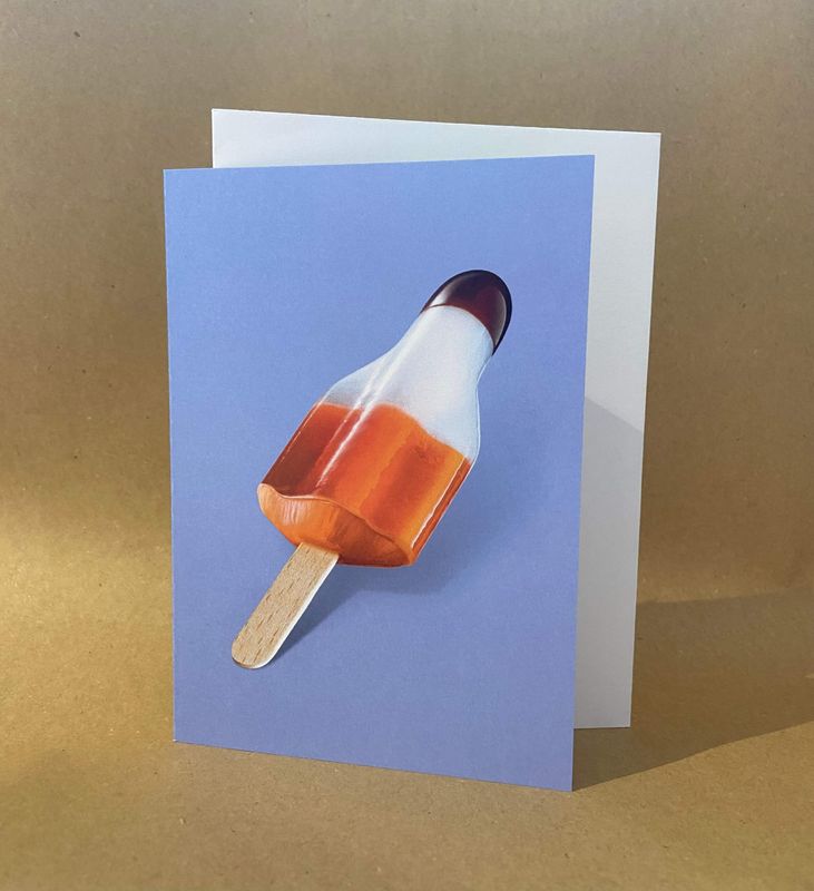 Carte de vœux Particules - Glace fusée