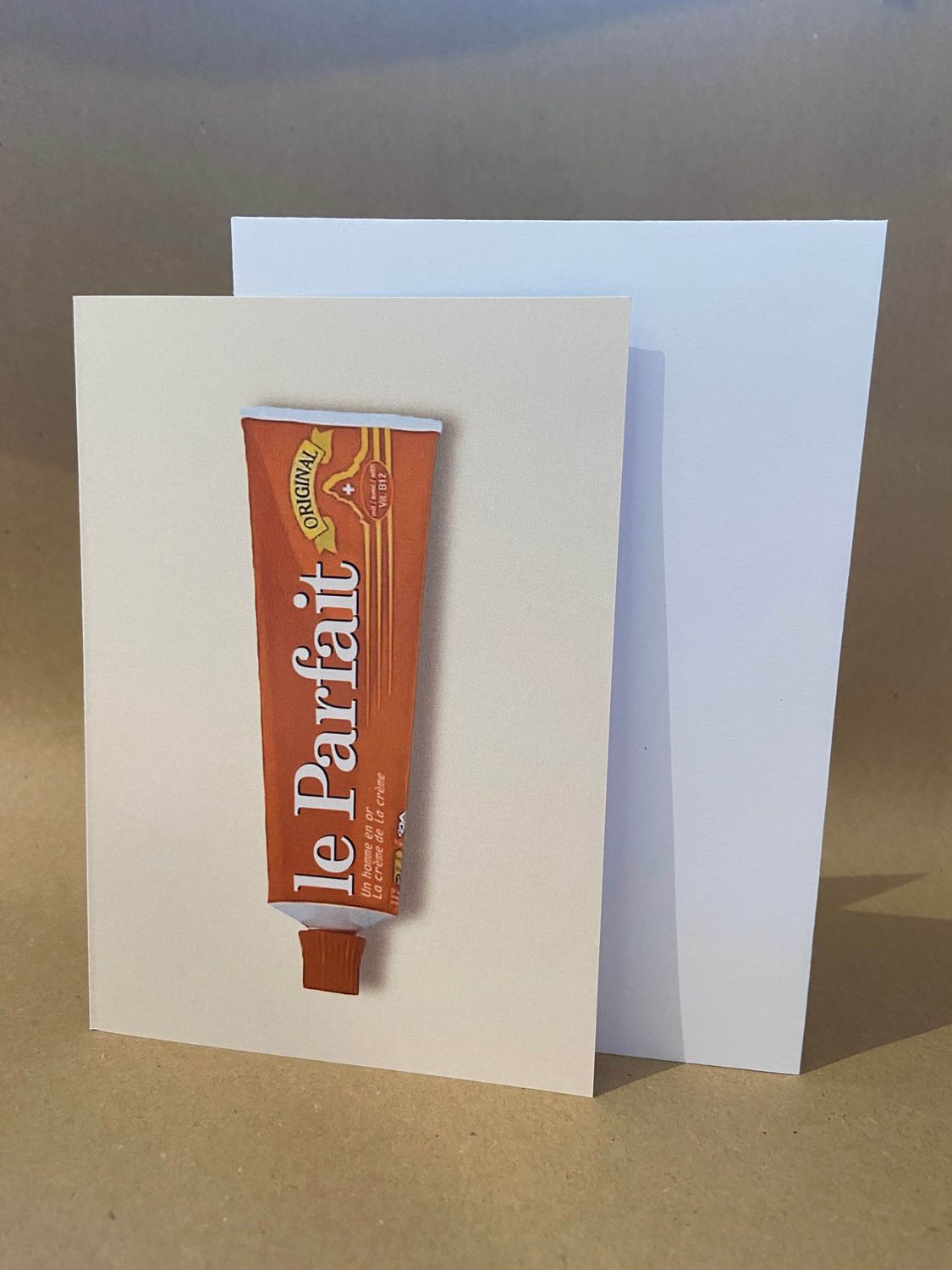 Carte de vœux Particules - Le parfait, un homme en or