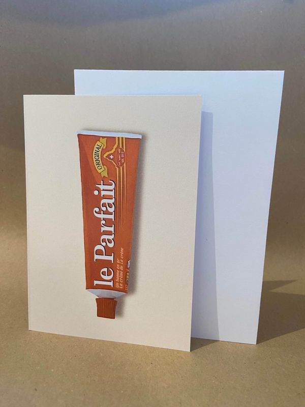 Carte de vœux Particules - Le parfait, un homme en or