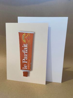 Carte de vœux Particules - Le parfait, un homme en or