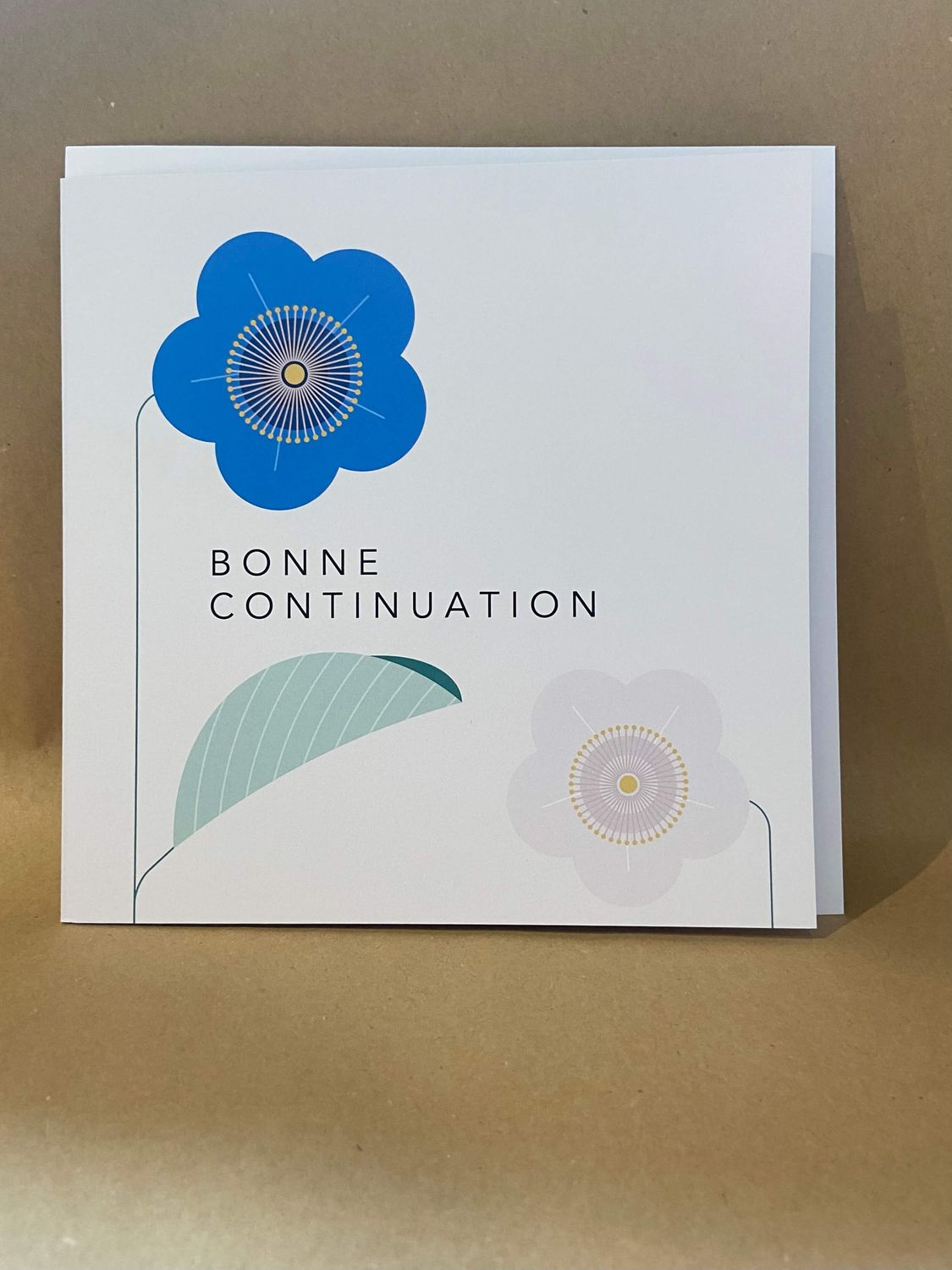 Grande carte de vœux Particules - Bonne continuation