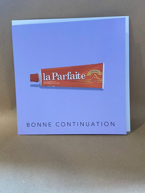 Grande carte de vœux Particules - La parfaite, bonne continuation