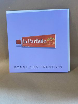 Grande carte de vœux Particules - La parfaite, bonne continuation
