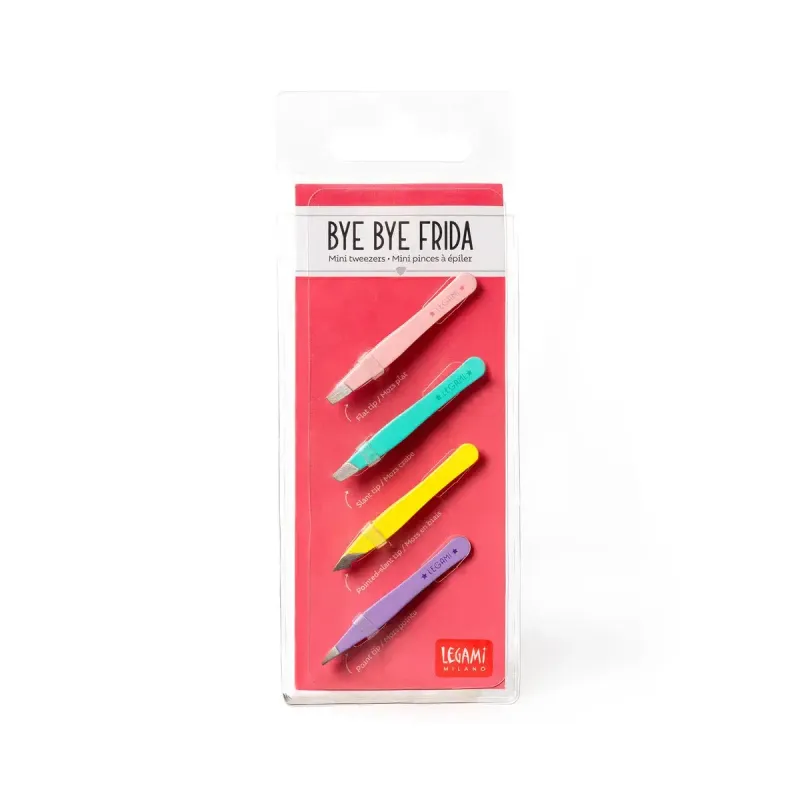 Set de 4 Mini Pinces à Épiler - Bye Bye Frida