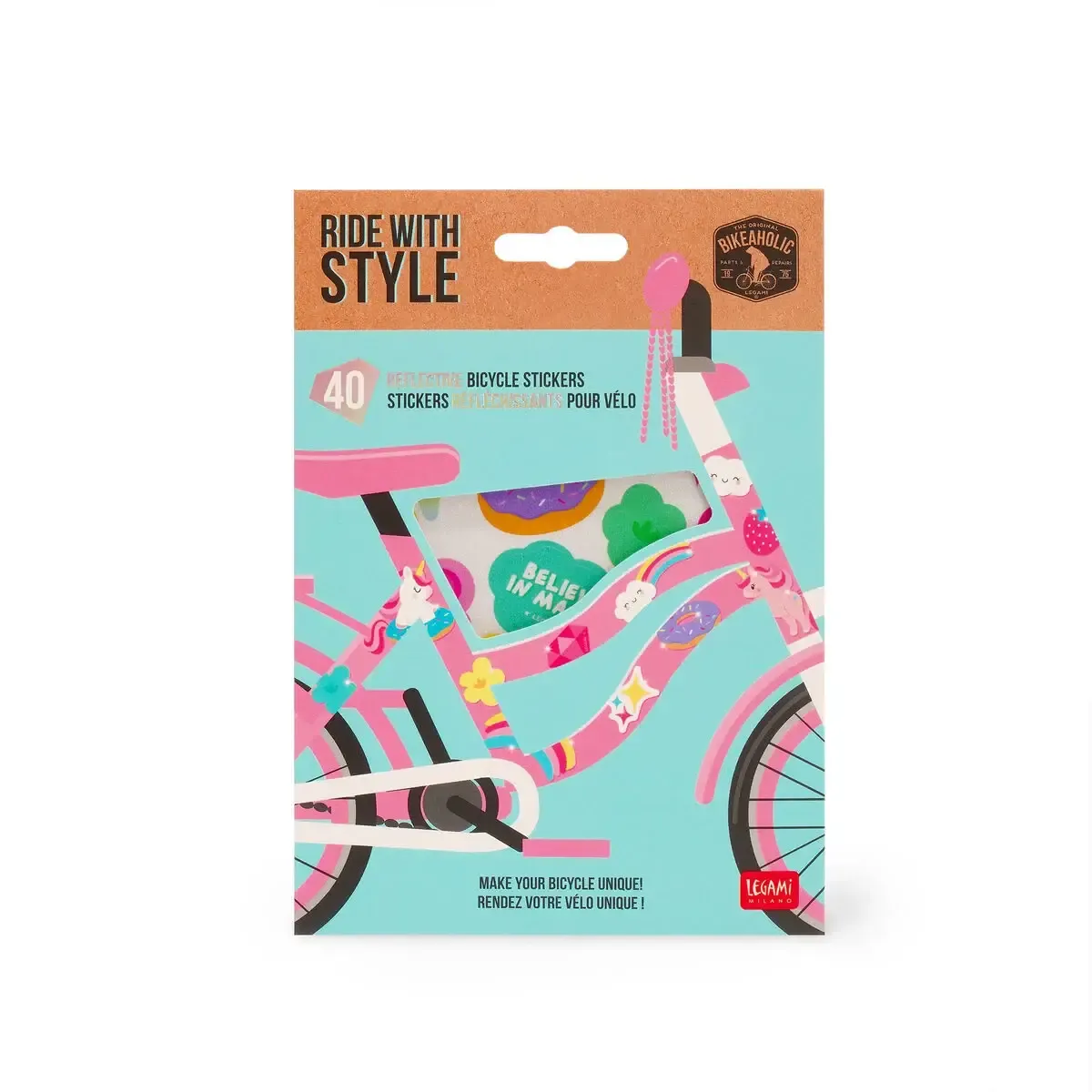 Stikers pour vélo licornes