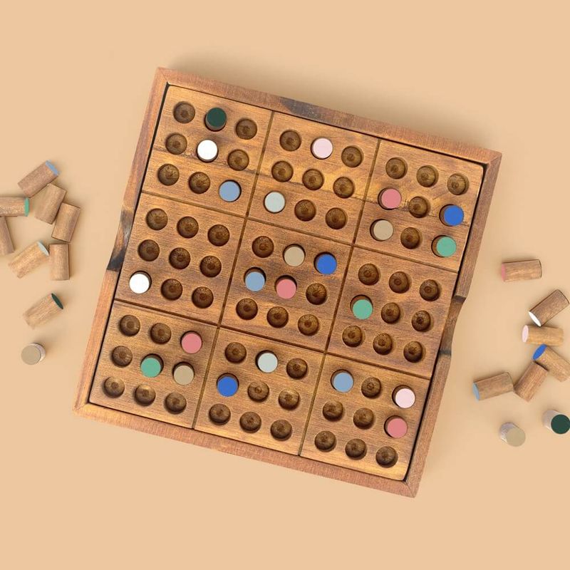 Jeu Sudoku en bois
