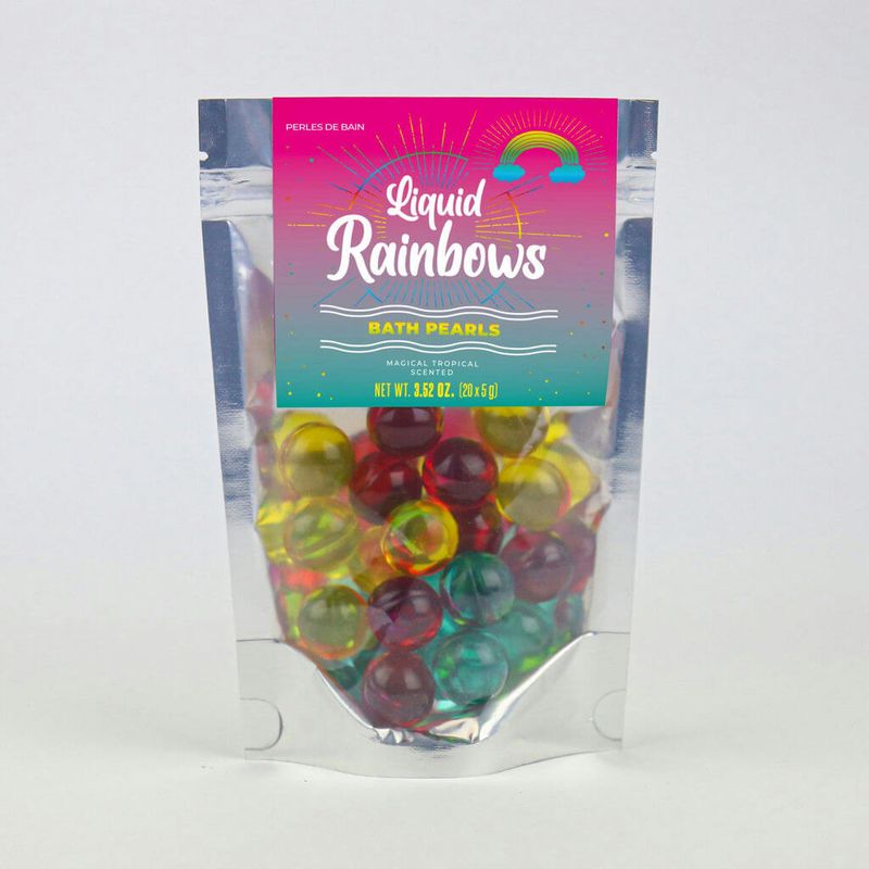 Perles de bain arc-en-ciel