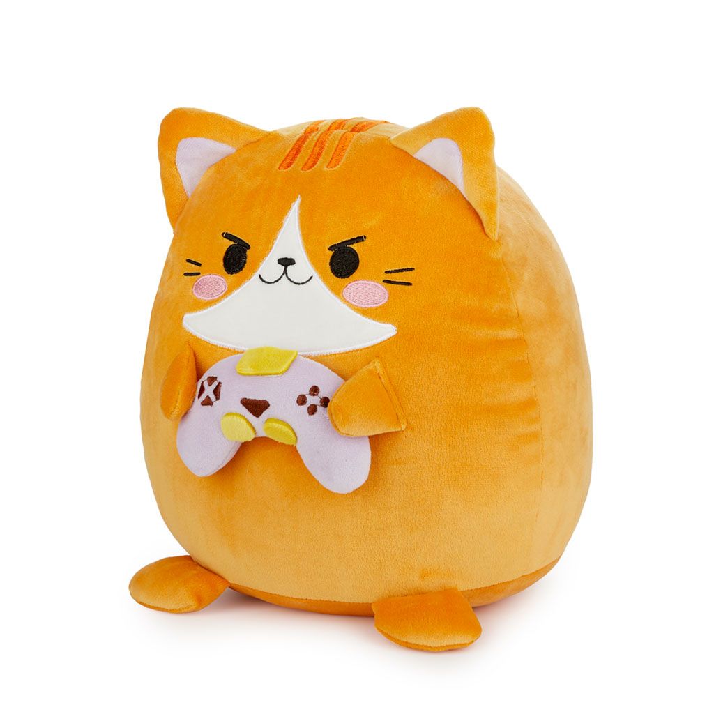 Coussin Fluffy Kawaii Gamer orange