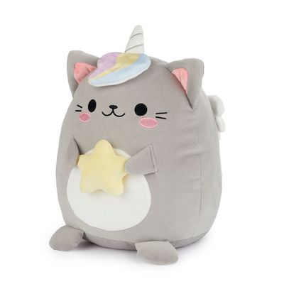 Coussin Fluffy Kawaii Starry gris
