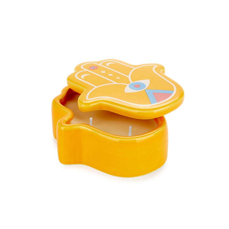 Bougie main de Fatima jaune