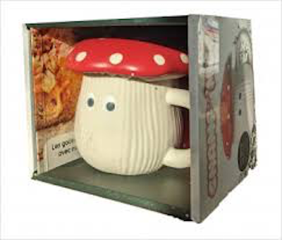 Coffret champi'mug - tasse champignon et livre de recette