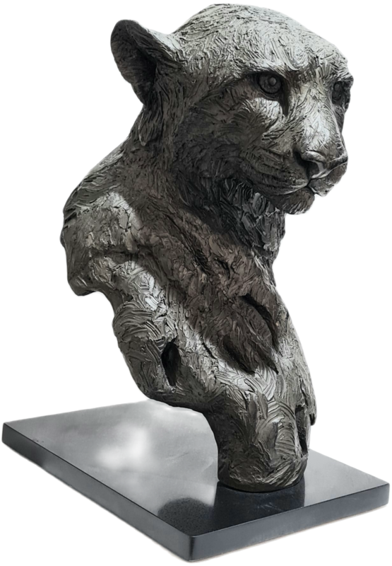 Cheetah Bust