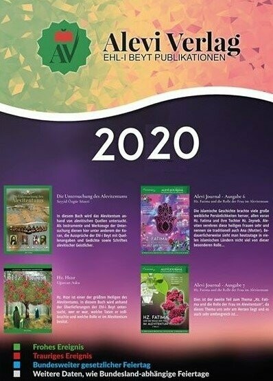 Alevi Verlag Kalender 2020