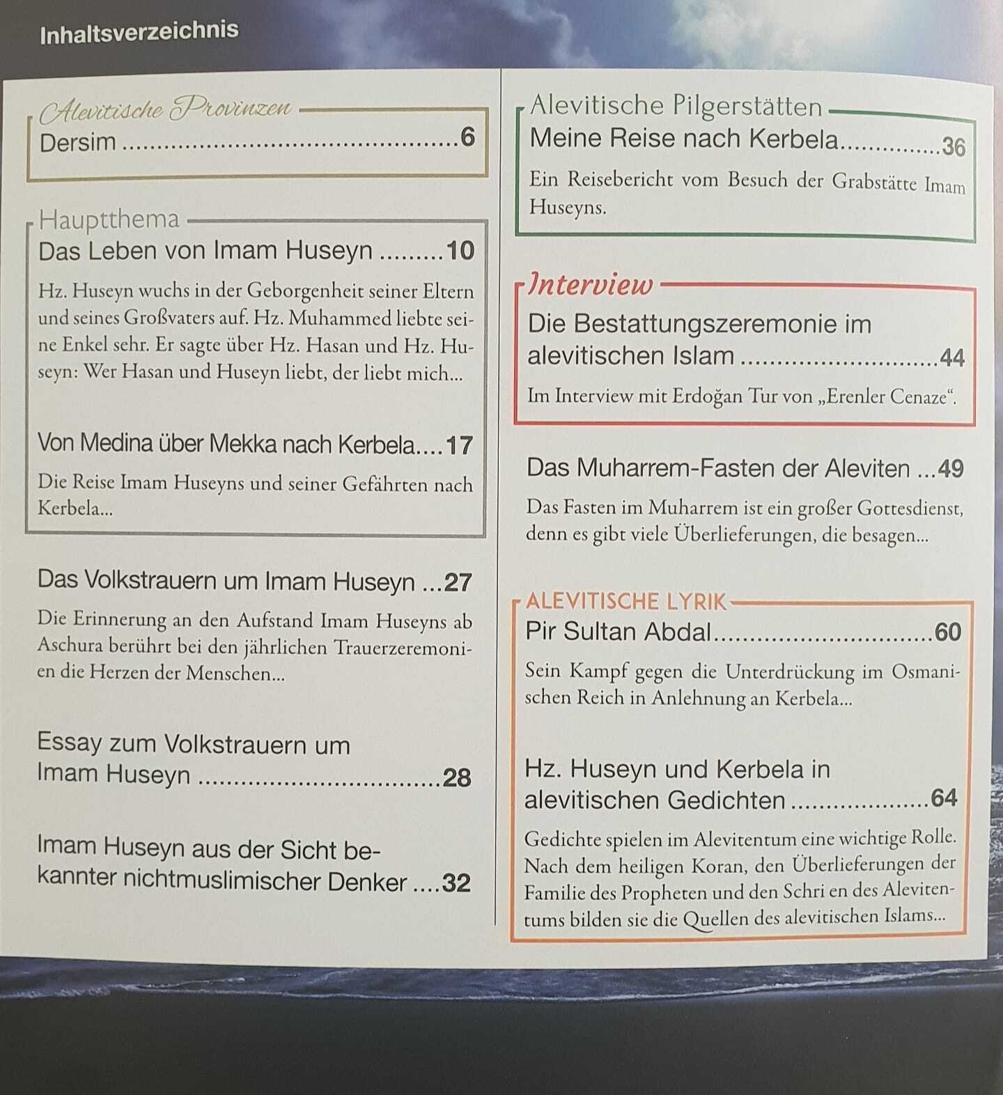 Alevi Journal - Ausgabe Nr. 5 (Imam Huseyn und der Widerstand von Kerbela im Alevitentum)