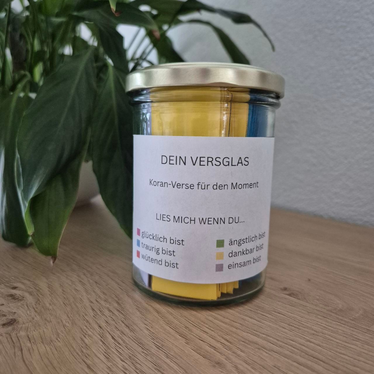 Versglas / Koran-Dose