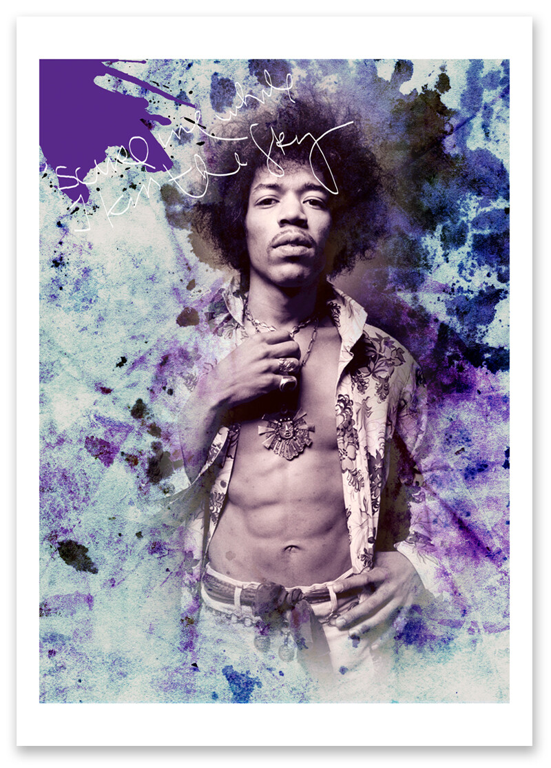 Jimi Hendrix RockArt #1