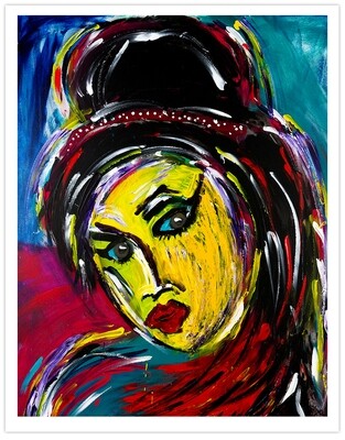 Amy Winehouse painting RockArt