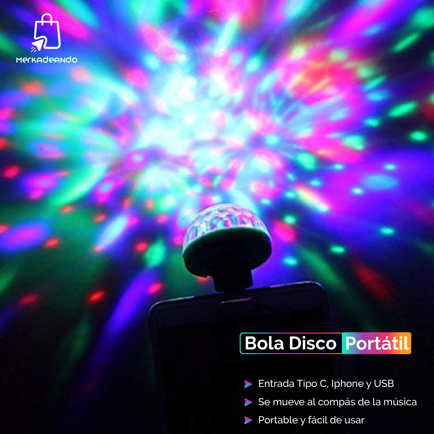 Bola disco portátil