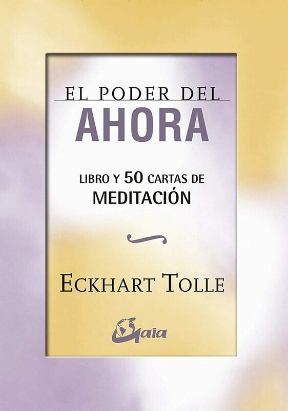 &quot;El Poder del Ahora&quot; Cartas de Meditación por Eckhart Tolle (50 Cartas + Libro)