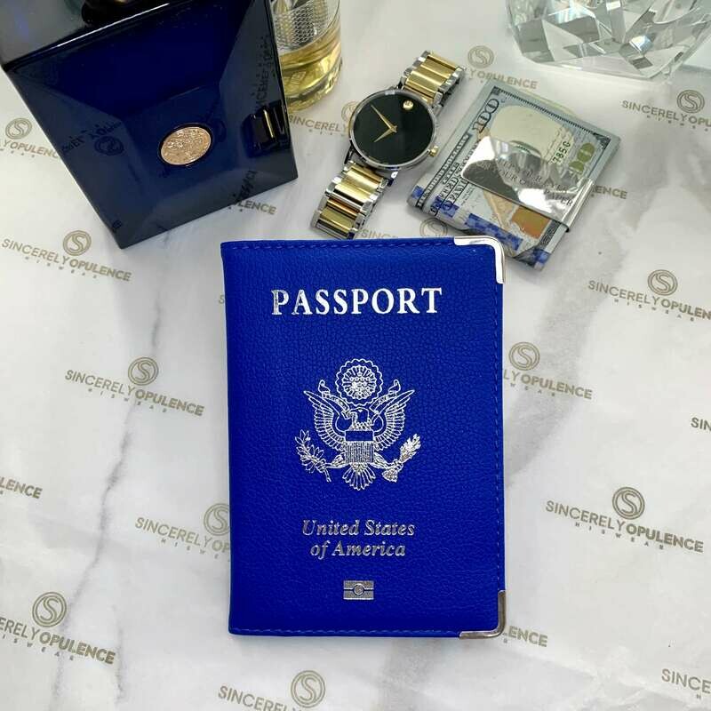 Luxe Travel Book Cover (Blue)