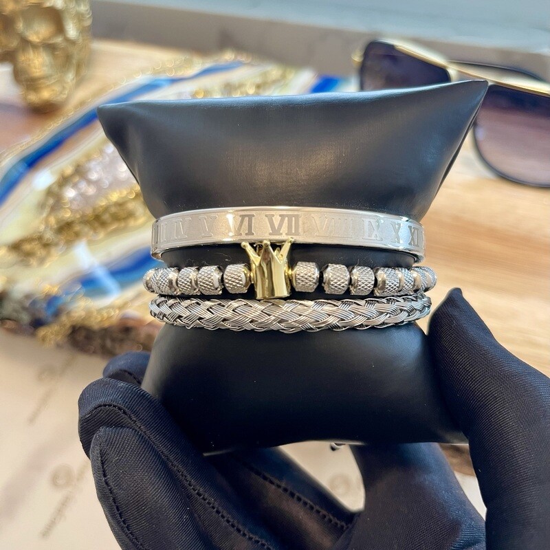 Echelon Bracelet Set (Silver)