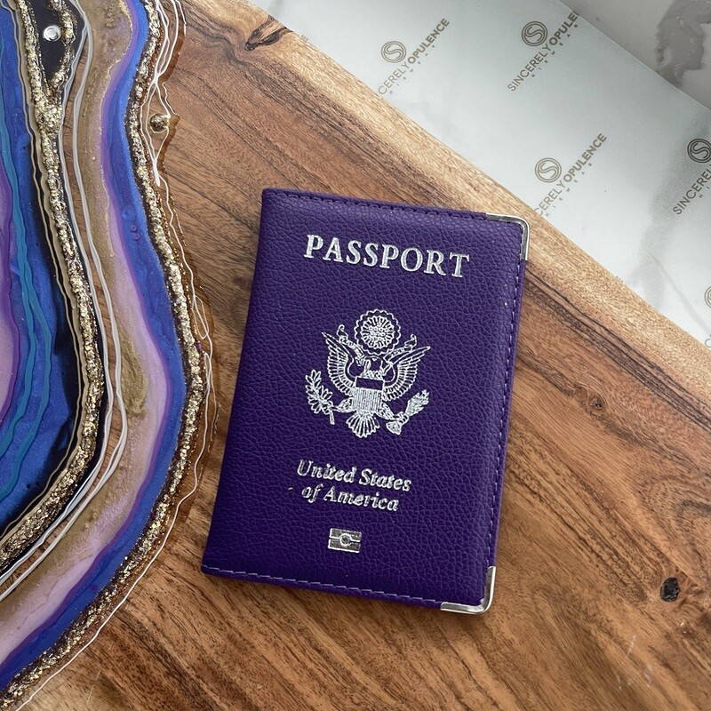 Luxe Travel Book Cover (Purple)