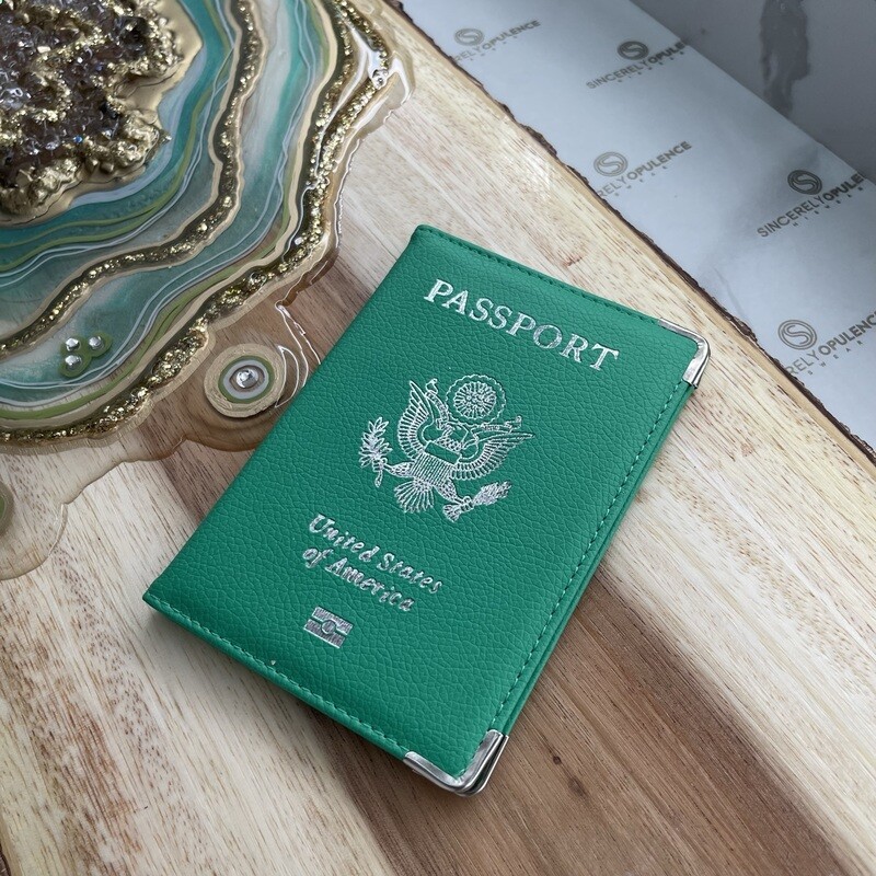 Luxe Travel Book Cover (Green)