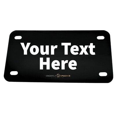 Customized Motorcycle License Plate