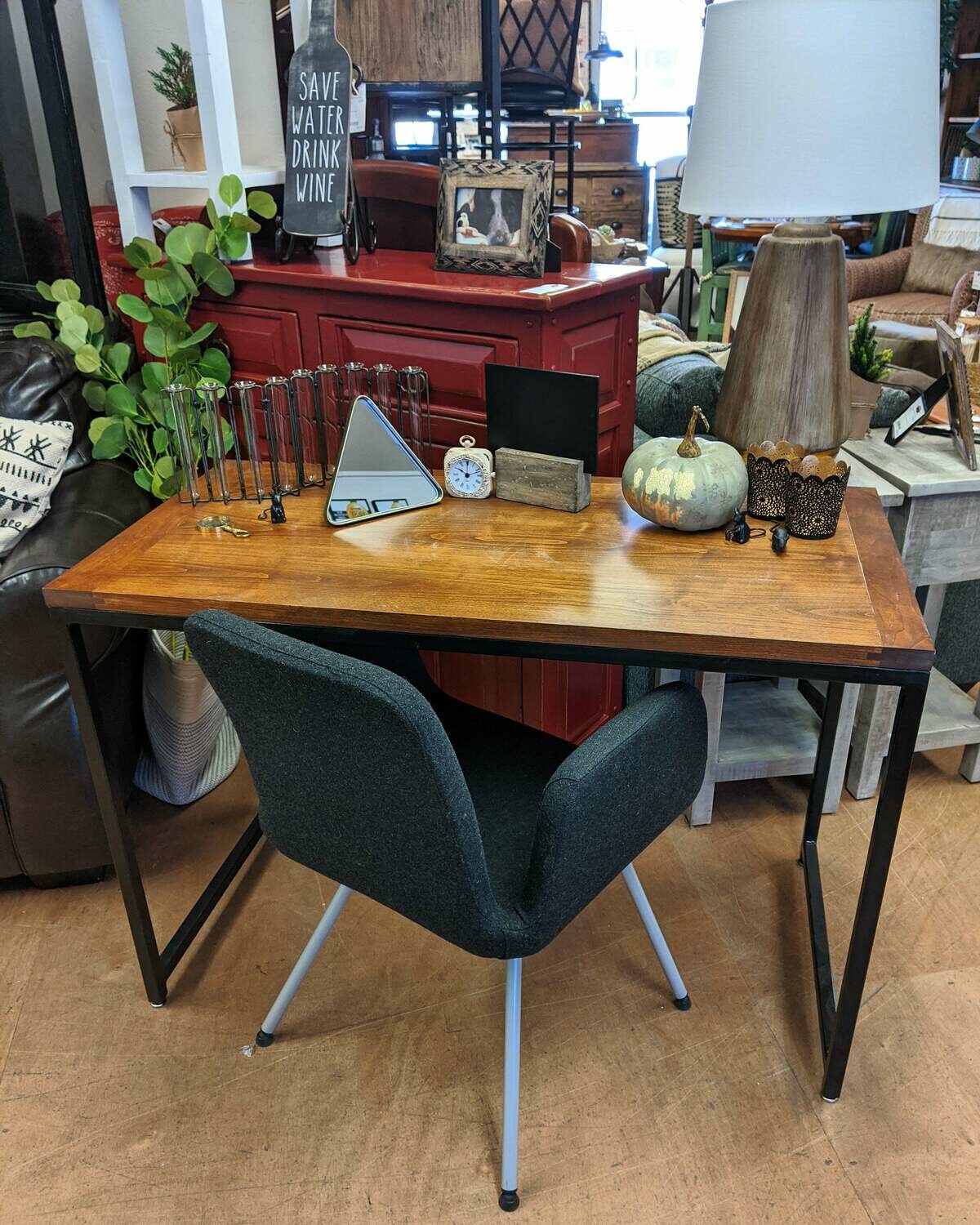 Custom Wood and Metal Desk