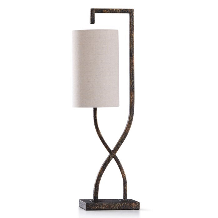 Braun Stone Table Lamp