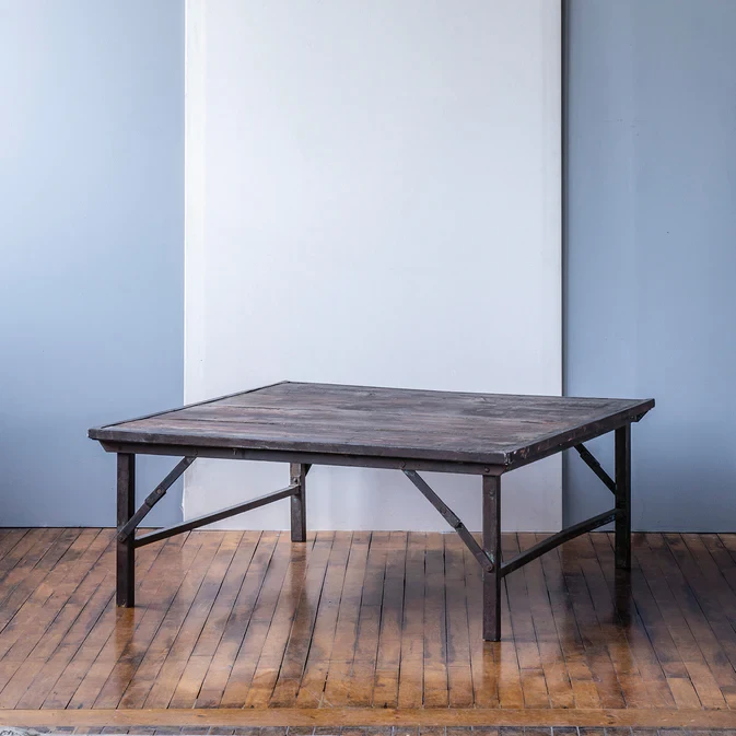 Iron Frame Coffee Table