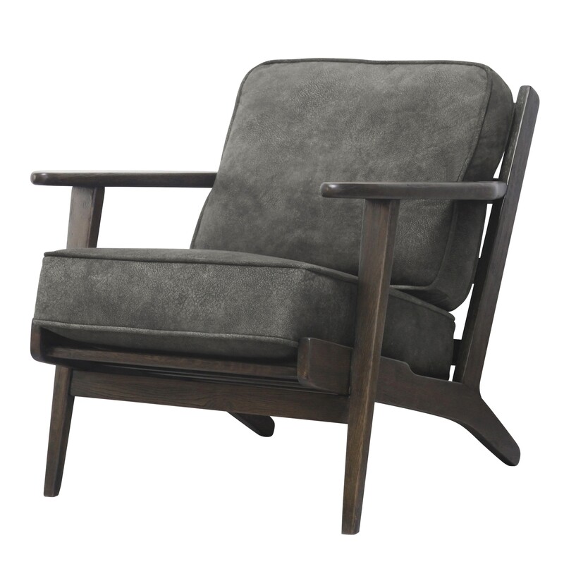 Albert Chair in Pewter Hide