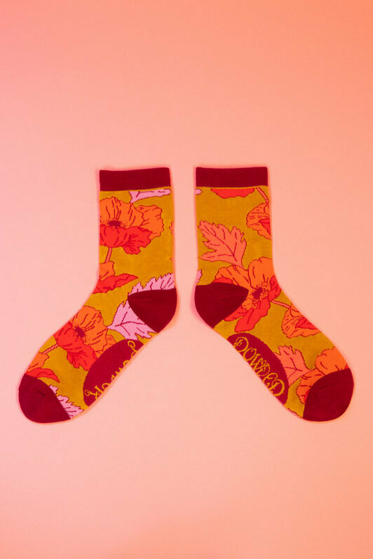 Ladies Ankle Poppy Socks