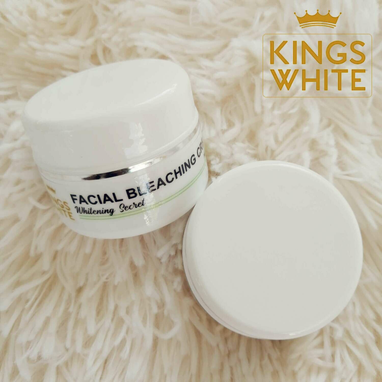 Kings White Facial Bleaching Cream Day and Night Use - 2pcs