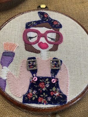 Painty Katie Make Do & Mind EmbroiderySewing Kit