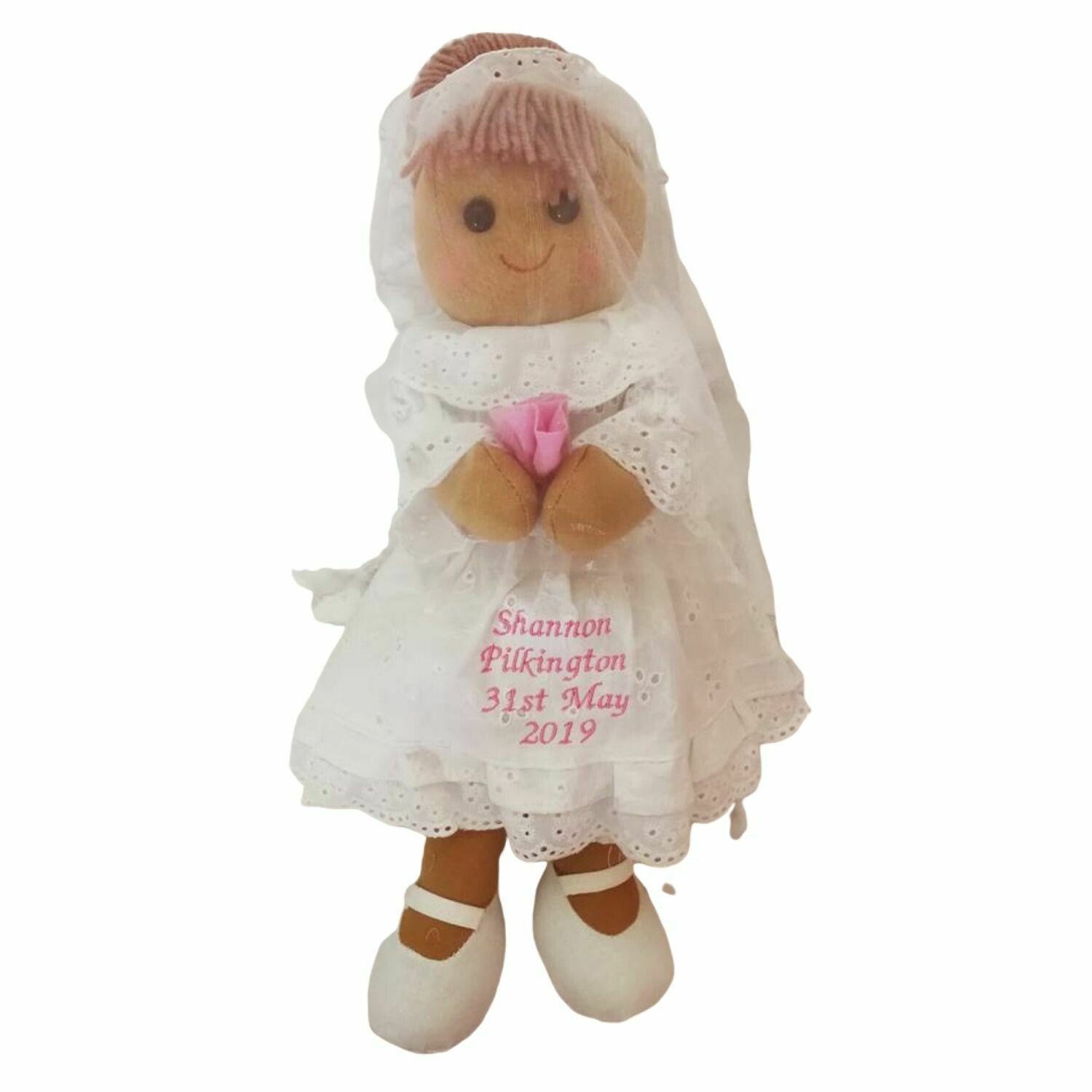 Bride Personalised Rag Doll 40cm - Bridesmaid Gift